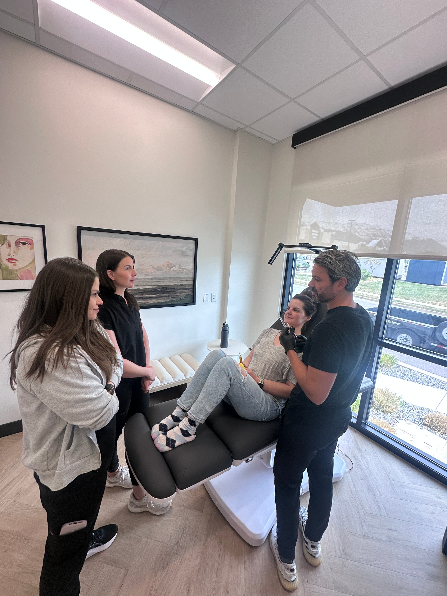 After Botox forehead treatment showing smoother skin at The Injector Collective